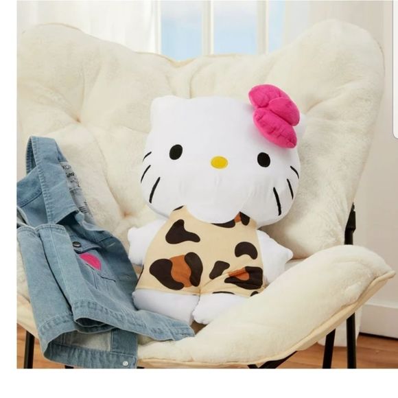 Rare Jungle Hello Kitty Plush Pillow Buddy New with Tags - Picture 1 of 17